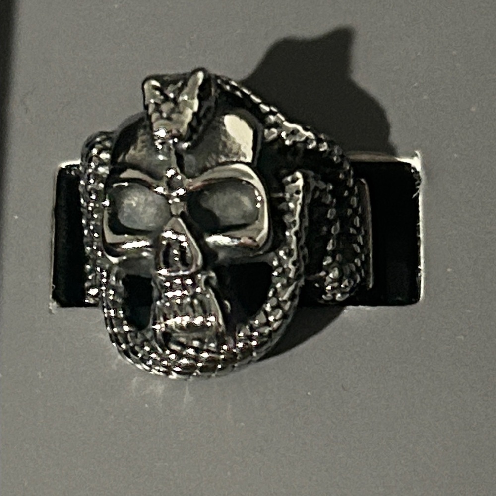 Y2K style Edd hardy stainless steal ring